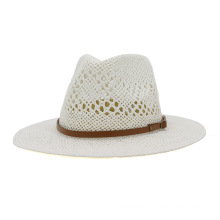 UNIQ Retro Men & Women's Straw Outdoor Travel Beach Hand-woven Sunscreen Jazz Hat